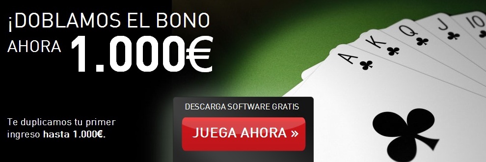 Registrate con Cirsa y recibe el bono de 1000 euros para entrar a jugar poker en la sala