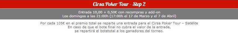 Registrate en la sala de poker Cirsa y recibe tu bono de bienvenida
