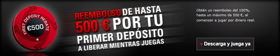 Registrate con PokerStars y recibe tu bono de bienvenida para empezar a jugar poker en la sala
